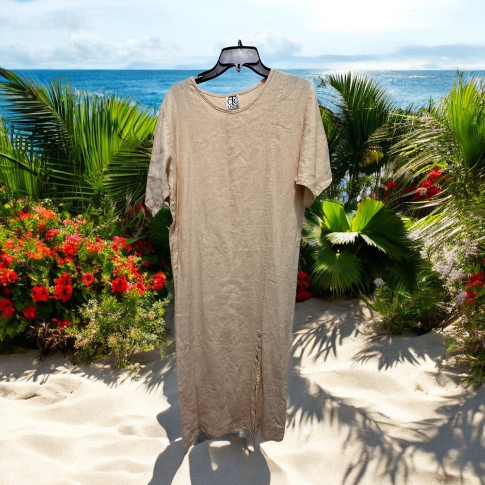 CTC Linens midi dress size large